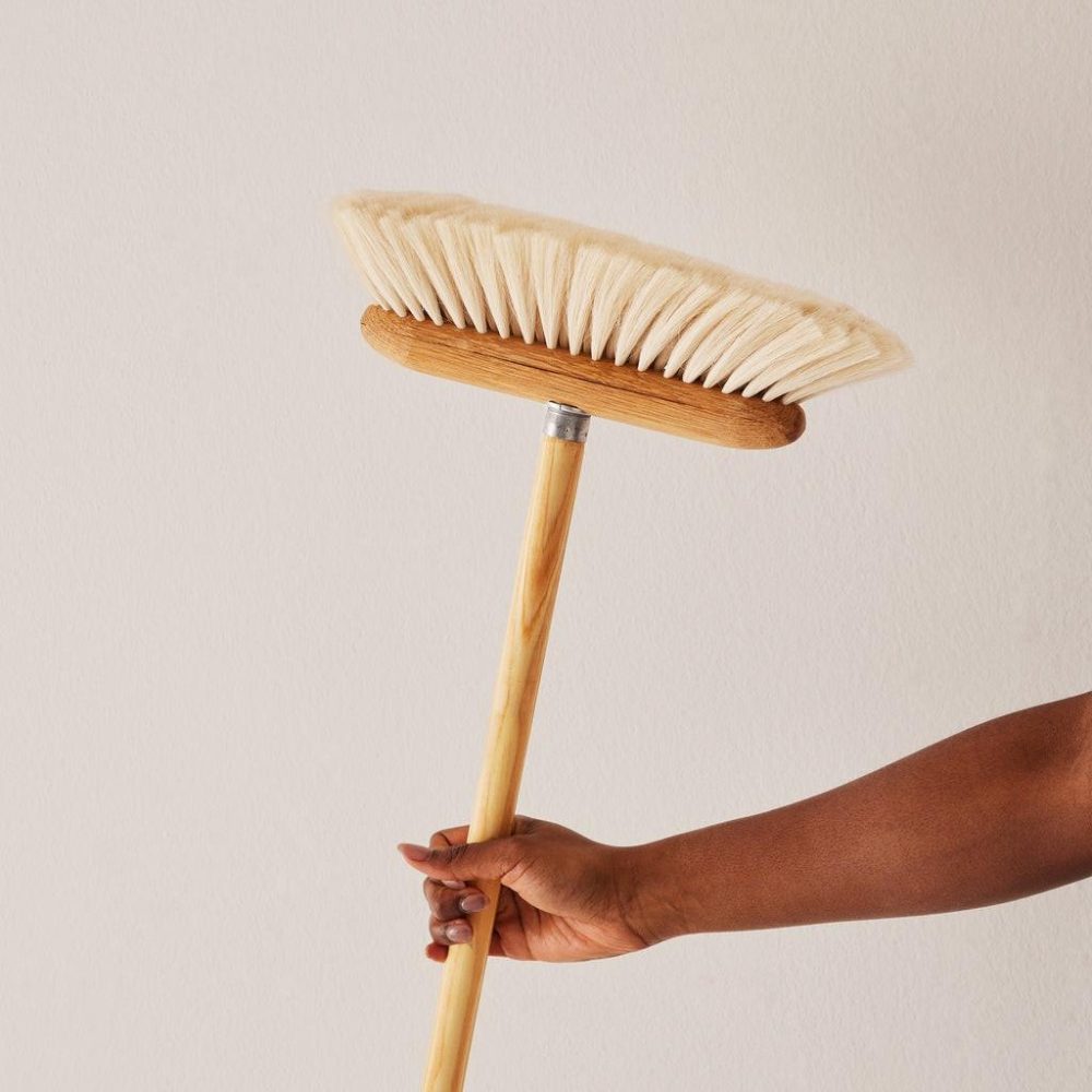 Brooms + Cleaning | Goat Hair Broom with Broomstick Brooms + Cleaning Brooms + Cleaning