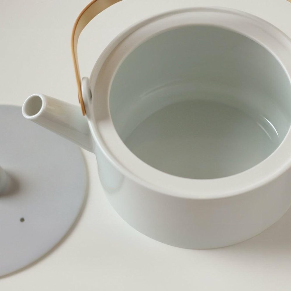 Drinkware | Tea Pot White Dining Drinkware