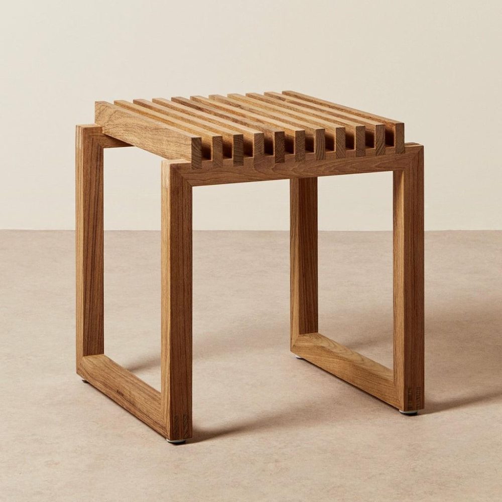 Stools + Benches | Cutter Stool Teak Furniture Outdoor Furniture