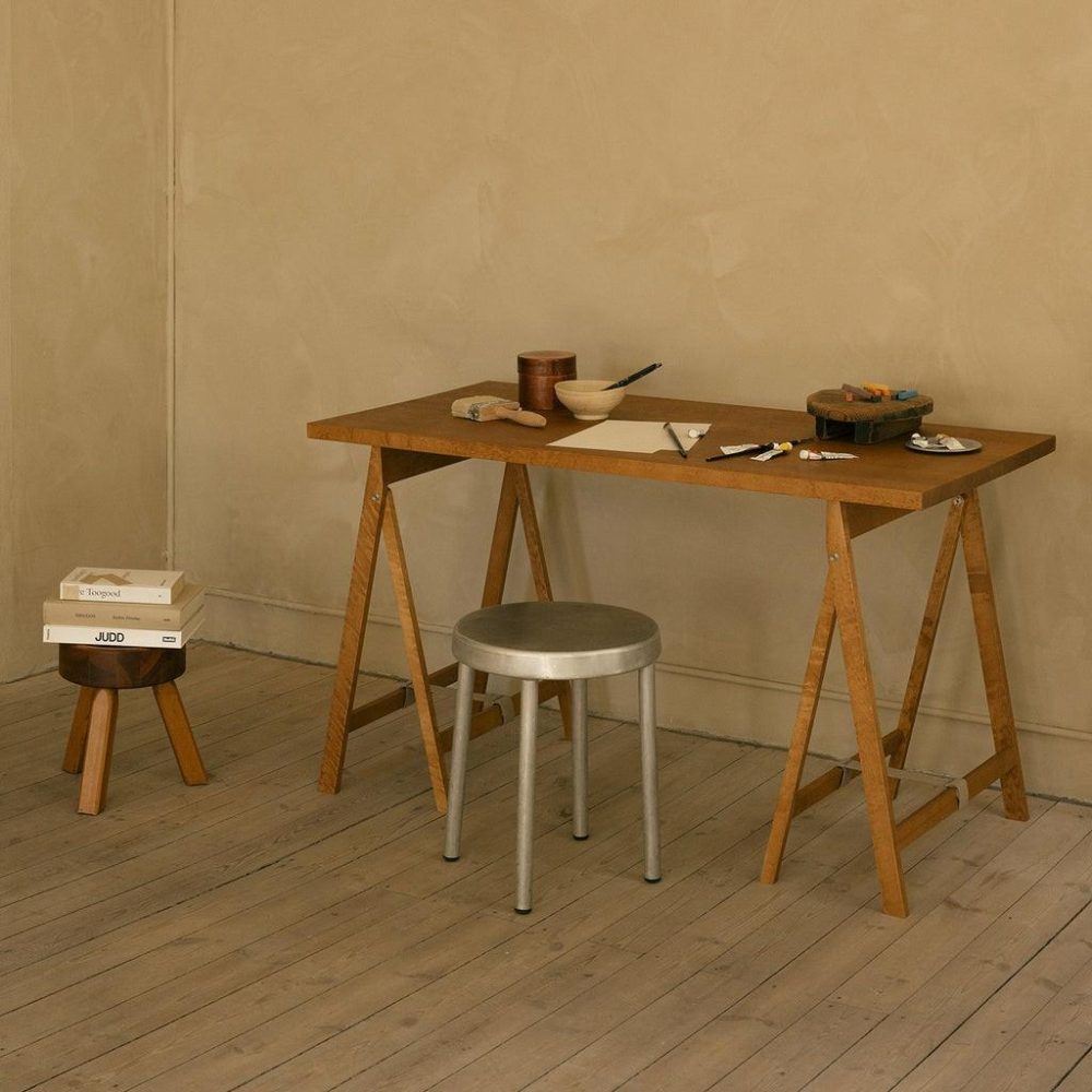 Tables + Desks | Folding Flat Table Warm Brown Birch Furniture Tables + Desks