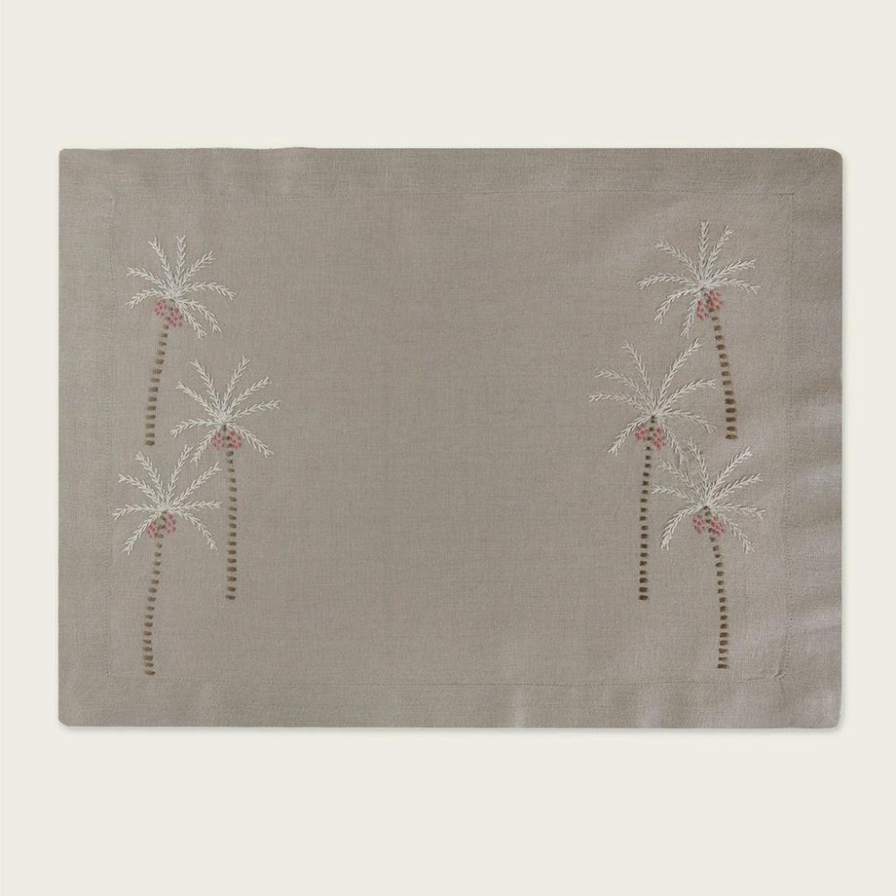 Tabletop + Accessories | Palm Tree Placemat, set of 2 Dining Tabletop + Accessories