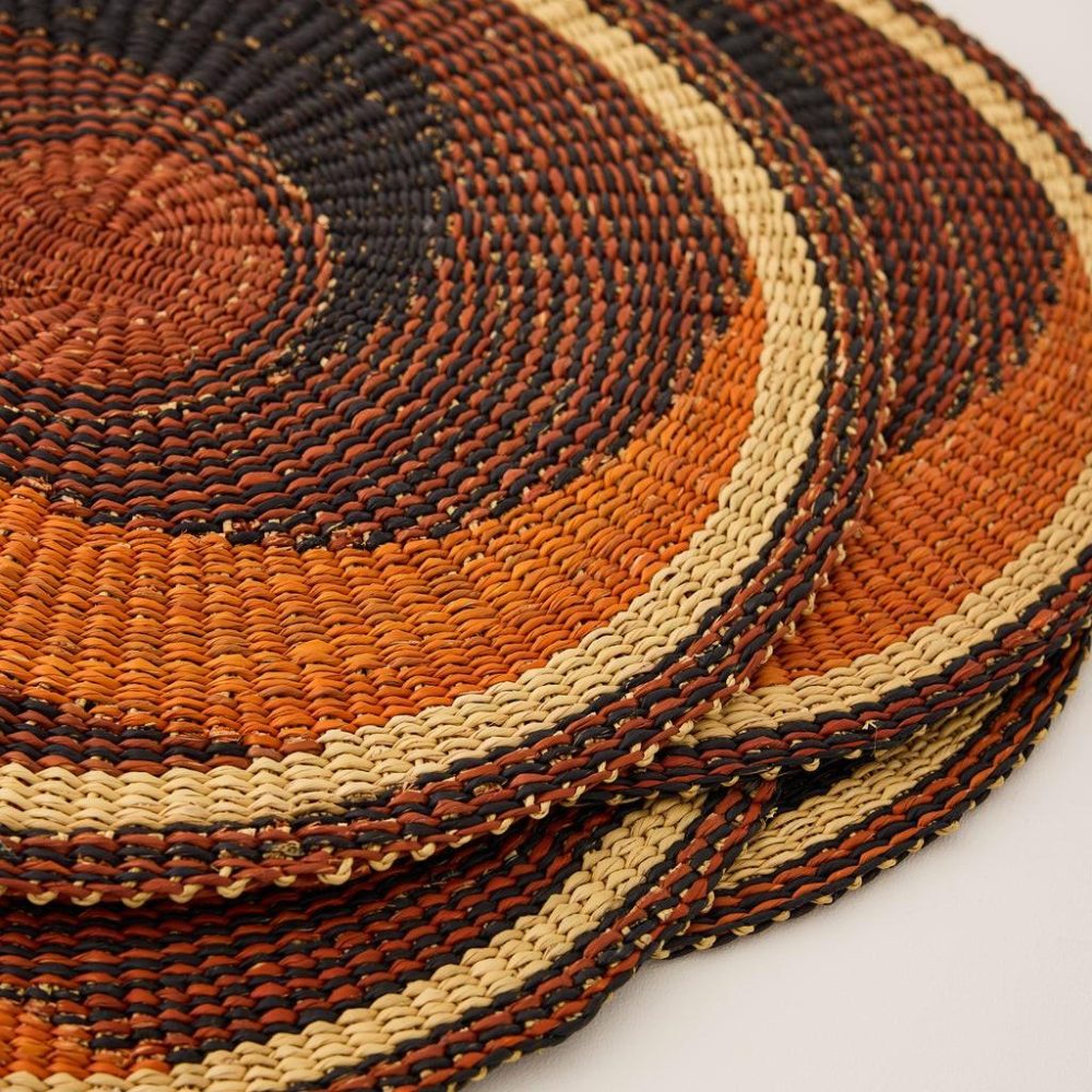 Tabletop + Accessories | Placemats, set of 4 Brown Multi Dining Brown Multi