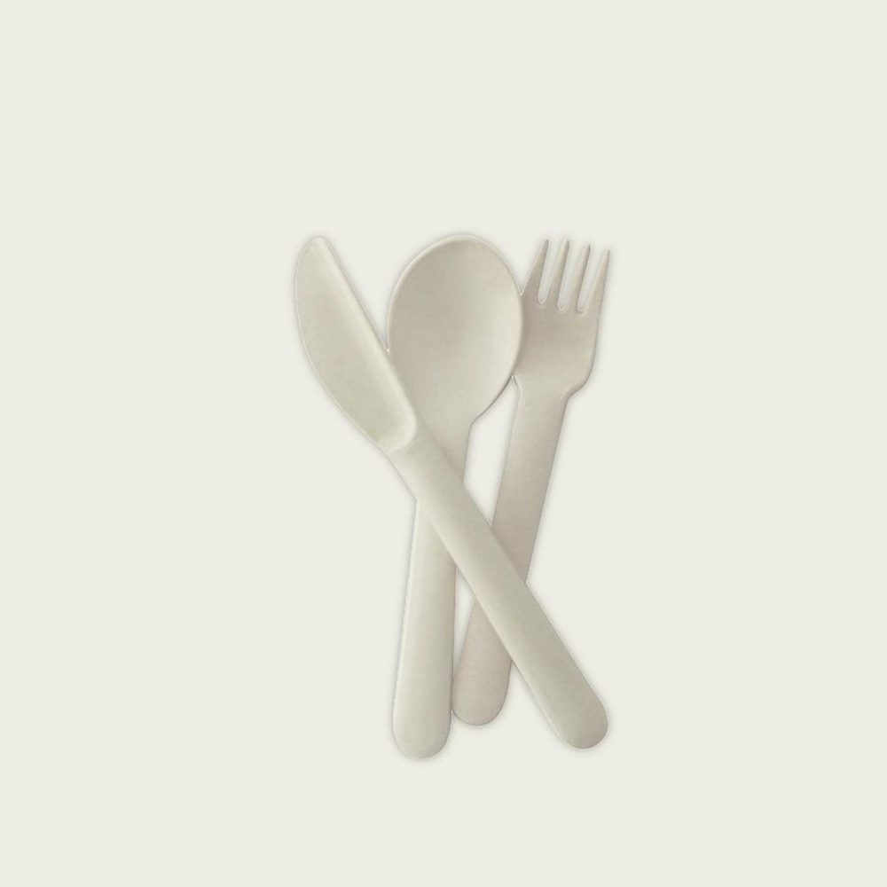 Tabletop + Accessories | Trio Cutlery Set White Dining Dinnerware