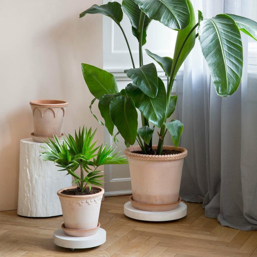 Pots + Planters | Plant Trolley Ø25 Dark Stone Decor Dark Stone